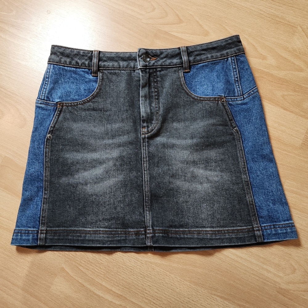 Munthe Salba Black Blue Denim Mini Skirt Size EU 36 6/8 Small Medium